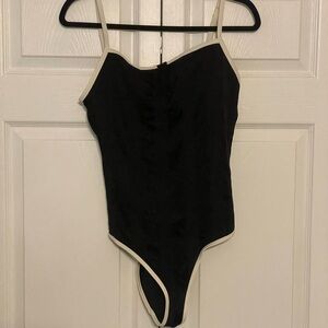 Aerie Black and White One Piece Swimsuit